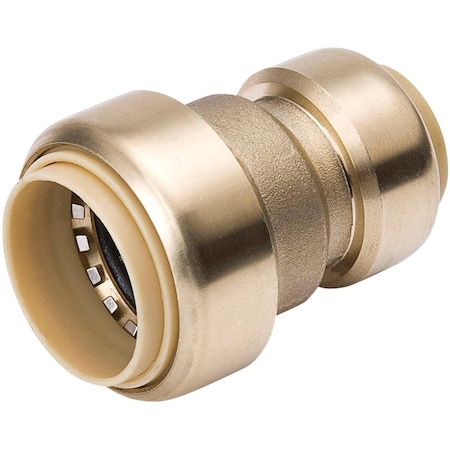 Proline 3/4 In. x 1/2 In. Brass Push Fit Coupling 6630-043